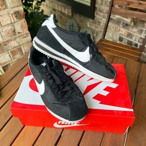 Nike Classic Black and White Cortez Shoes